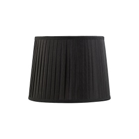 ILS20203  Stella 30cm Round Fabric Shade Black